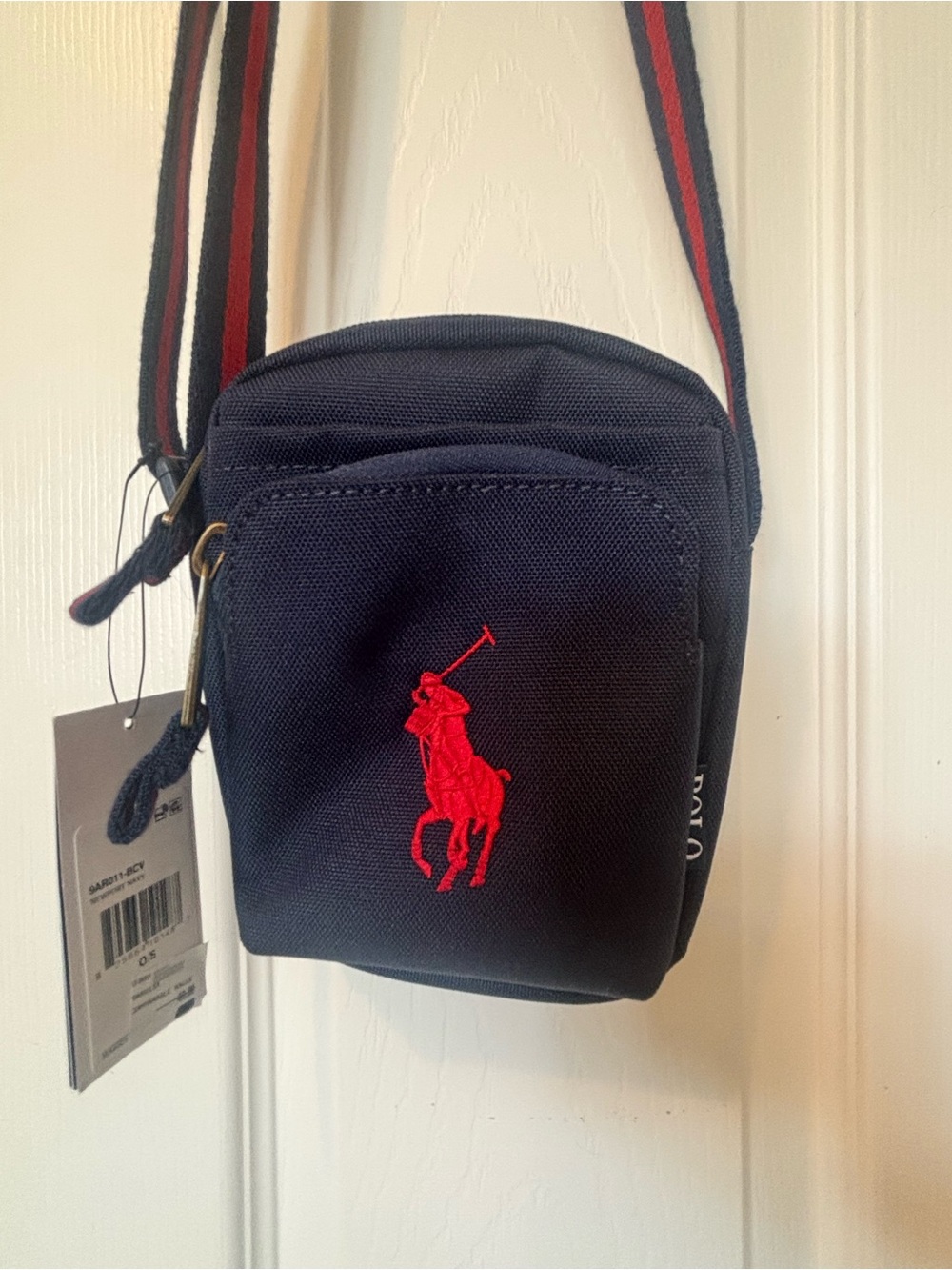 Polo by Ralph Lauren Navy Crossbody with Red Pony
